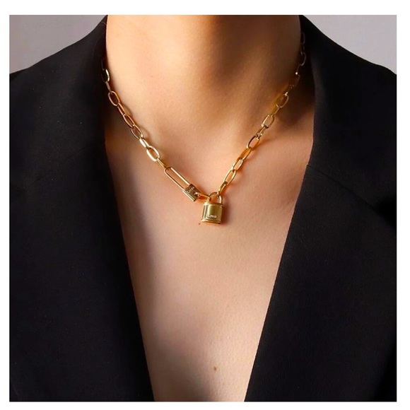 💝Boutique~Lock 🔒 of Love 💗 Necklace - Picture 2 of 5